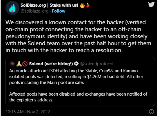 A new DeFi hack! A $1.26 million exploit hits Solana's Solend 4