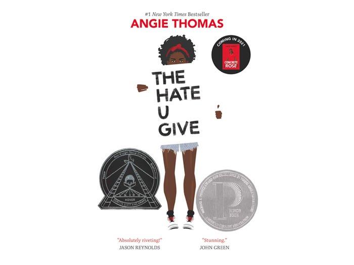 "The Hate U Give" by Angie Thomas book cover
