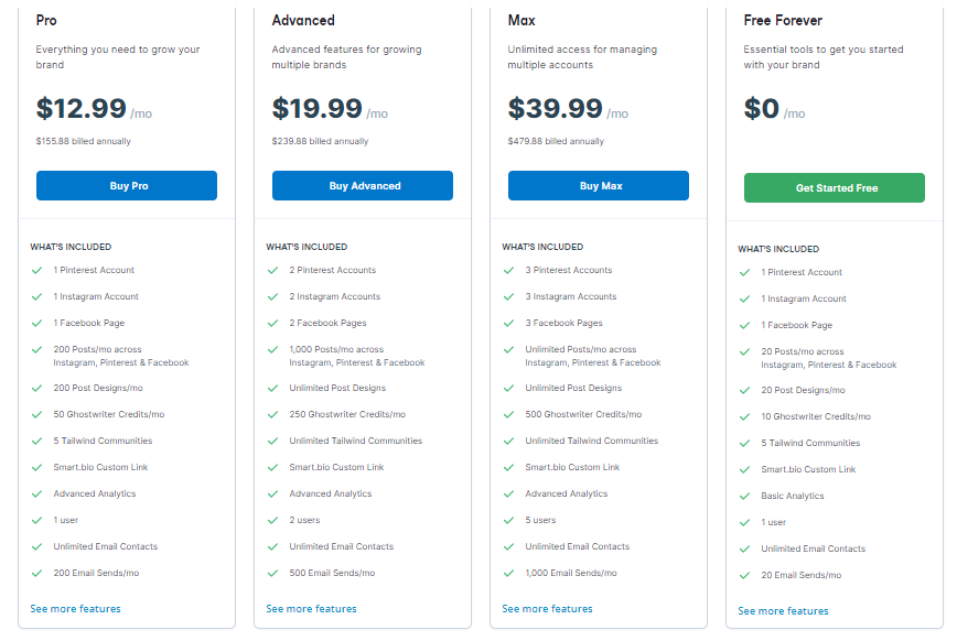 Tailwind Pricing