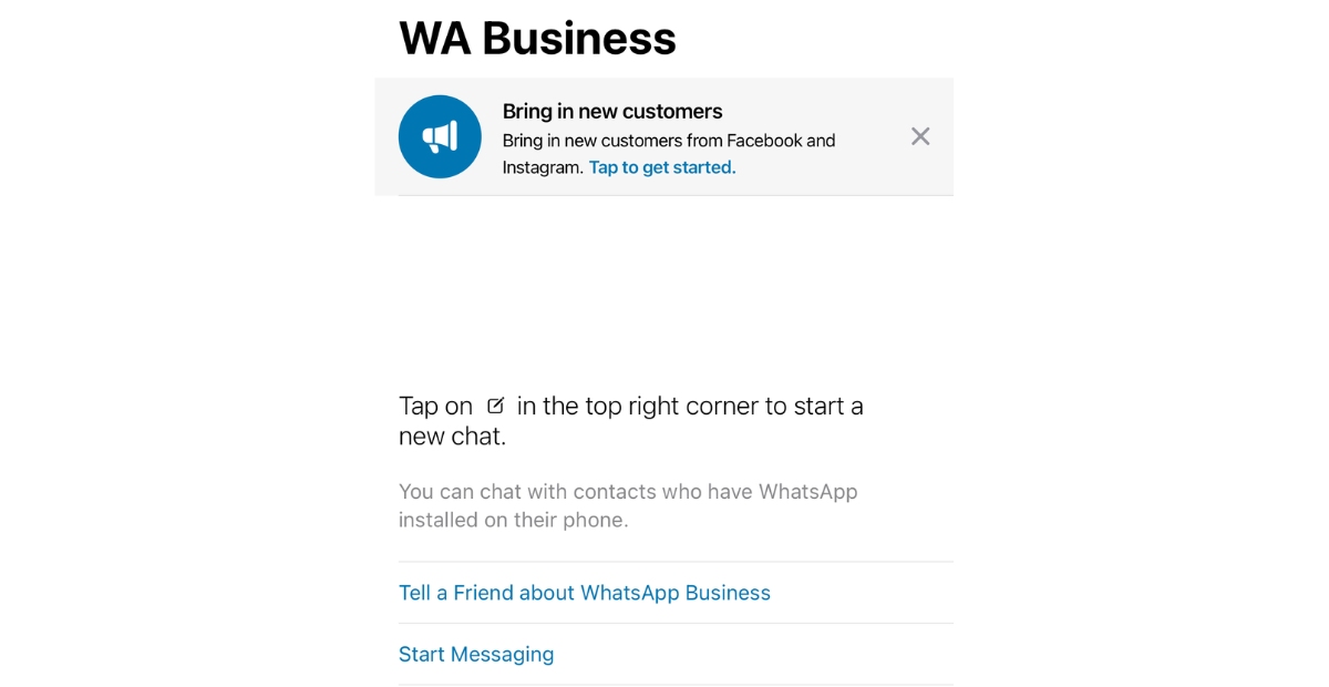 how to use WhatsApp for business | The chat menu section of WhatsApp business