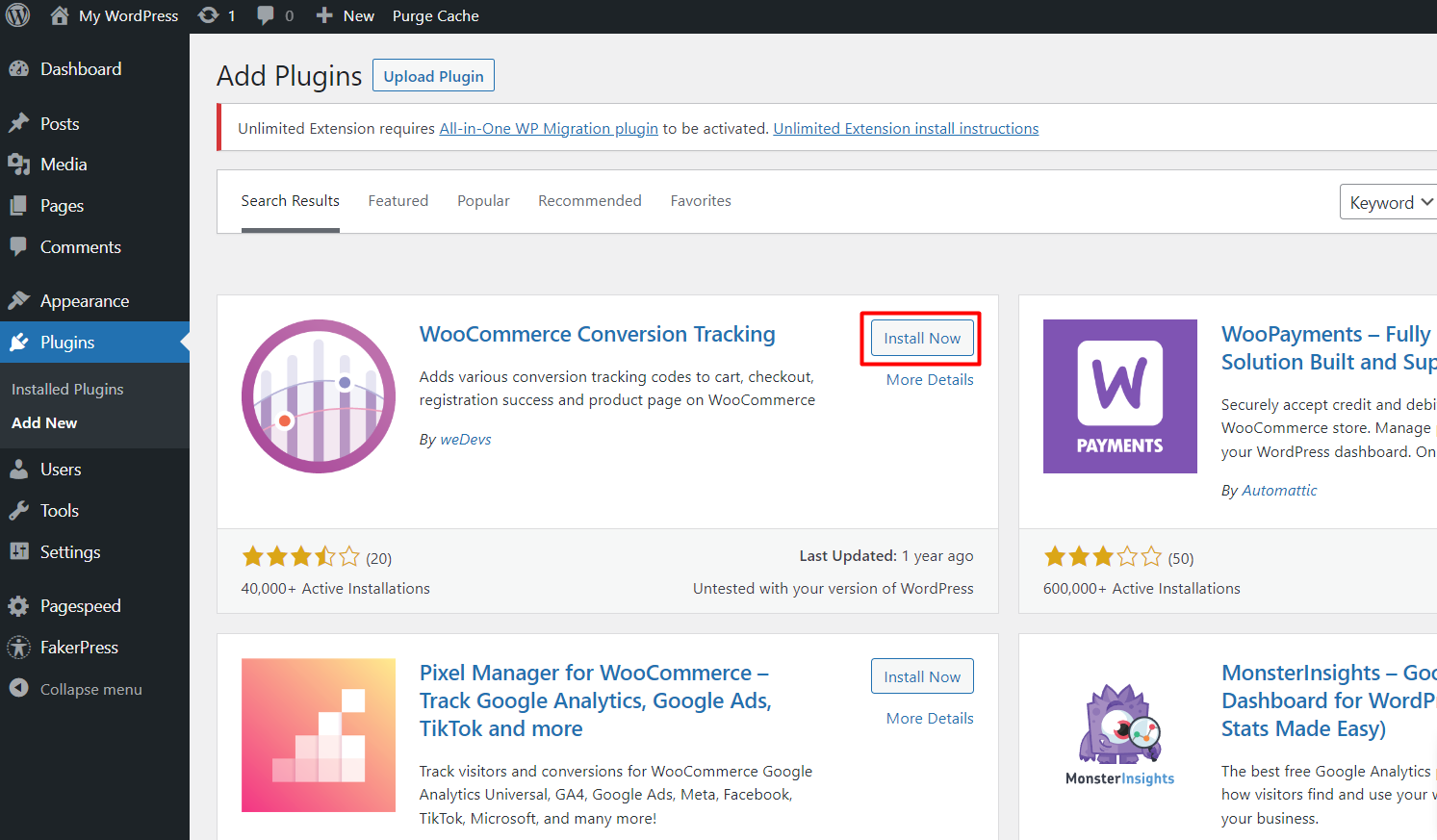 WooCommerce Conversion Tracking Plugin