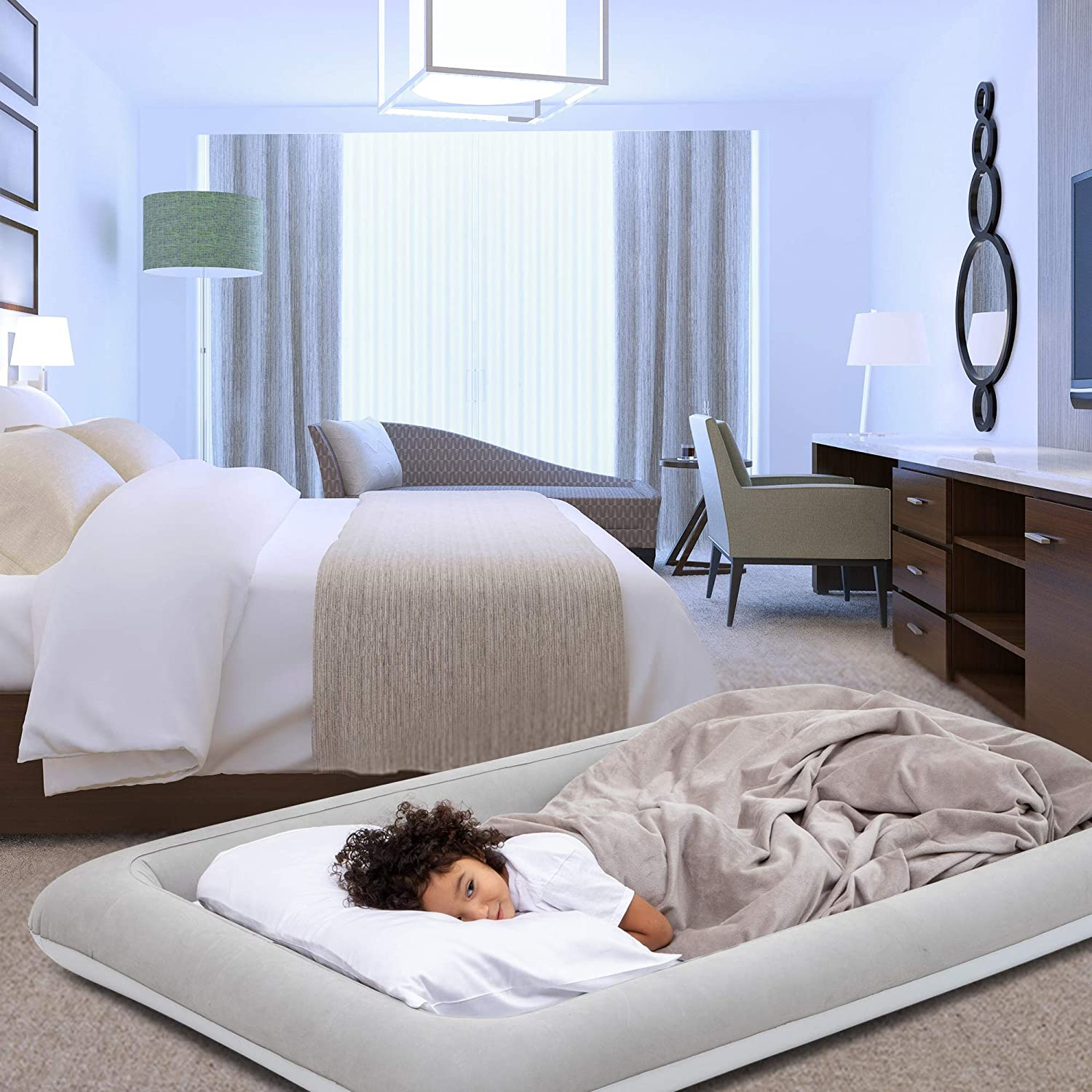 Toddler safety air mattresses are specially designed for children to sleep safety in a temporary bed