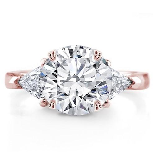 Rose gold diamond ring