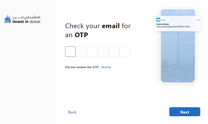 Enter your email OTP
