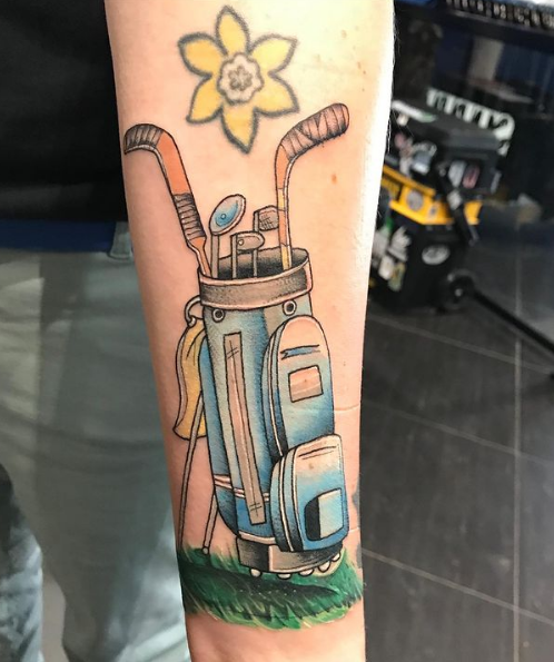 Creative Golf Tattoo