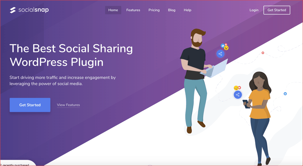 best social media plugins social snap