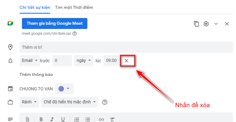 Hướng dẫn tạo lịch học online trên Google Calendar 128