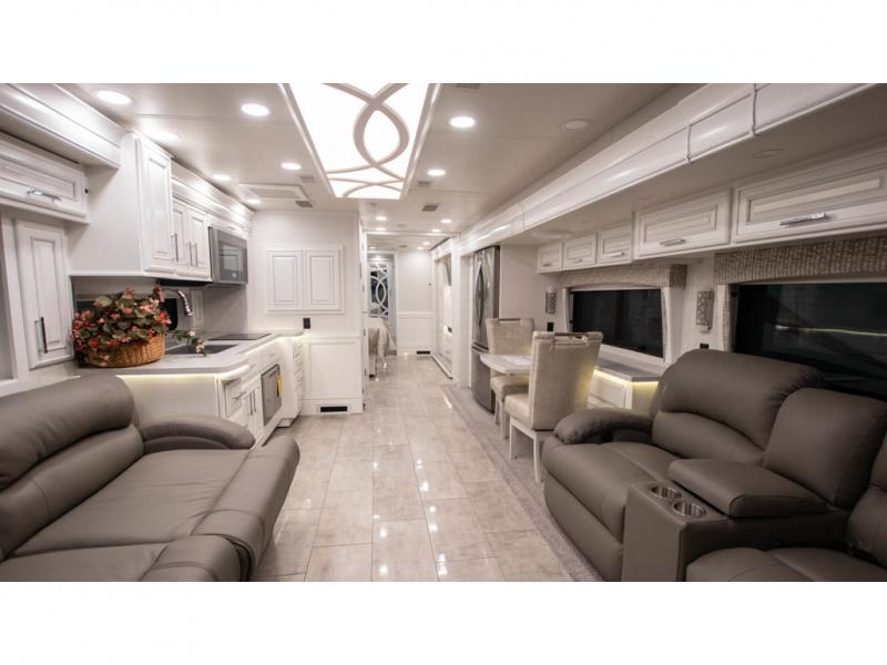 Interior living space in the Entegra coach anthem