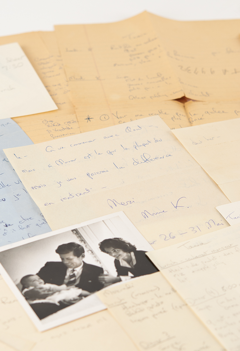 John and Jackie Kennedy archive of meal plans and letters written by Jacqueline Kennedy – written before her husband became president. By the end of the auction, this lot realized $4,760.