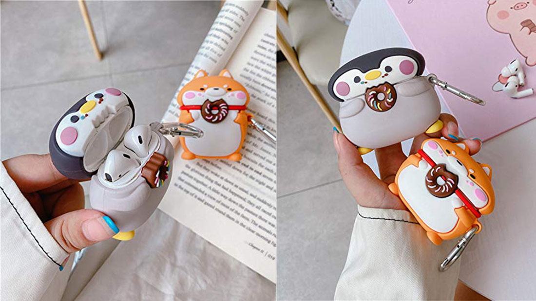 cartoon simba Inu penguin airpod rubber covers business giveaway items