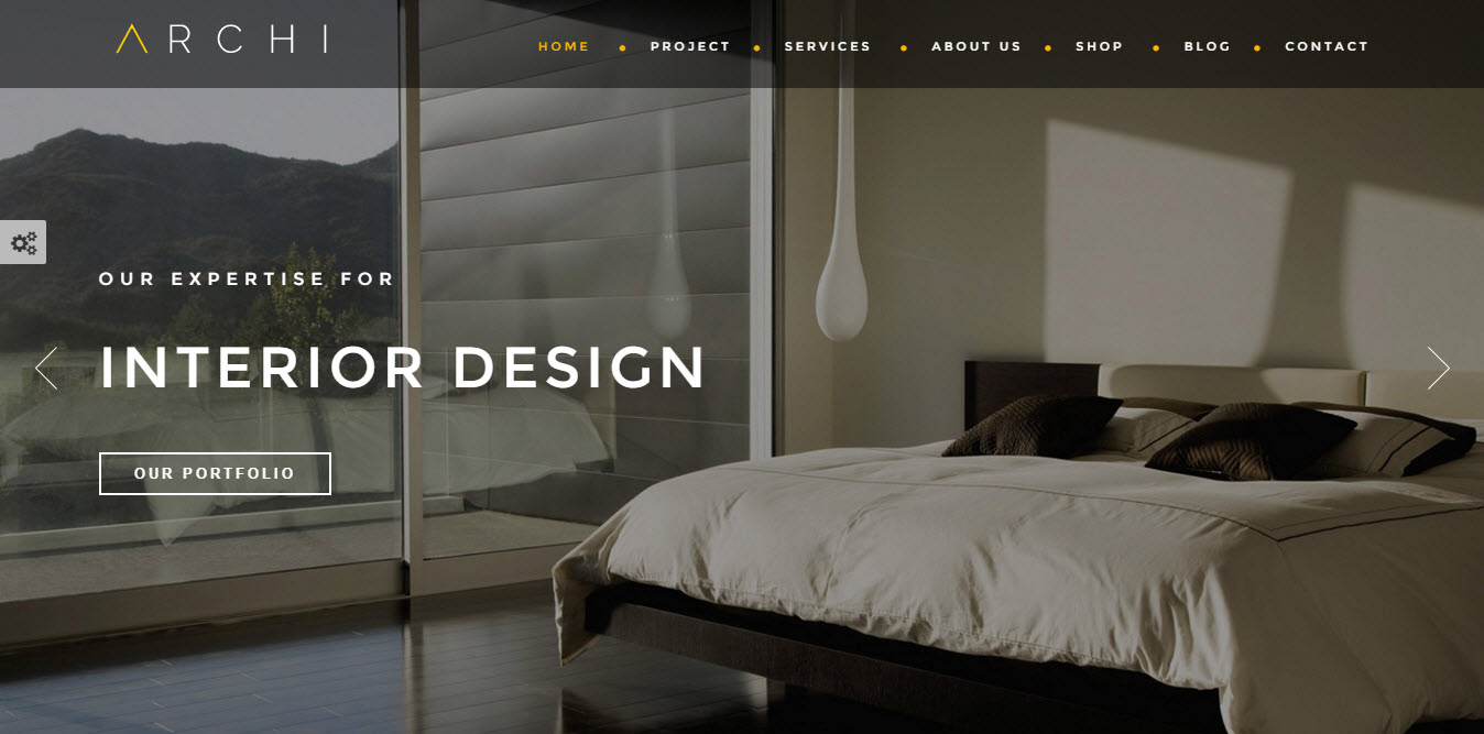 4. Archi - Tema WordPress de Design de Interiores
