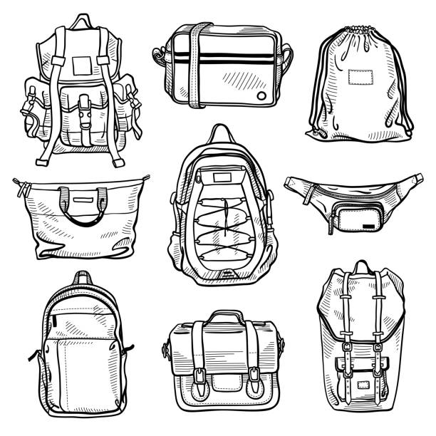 Travelling bags sketch