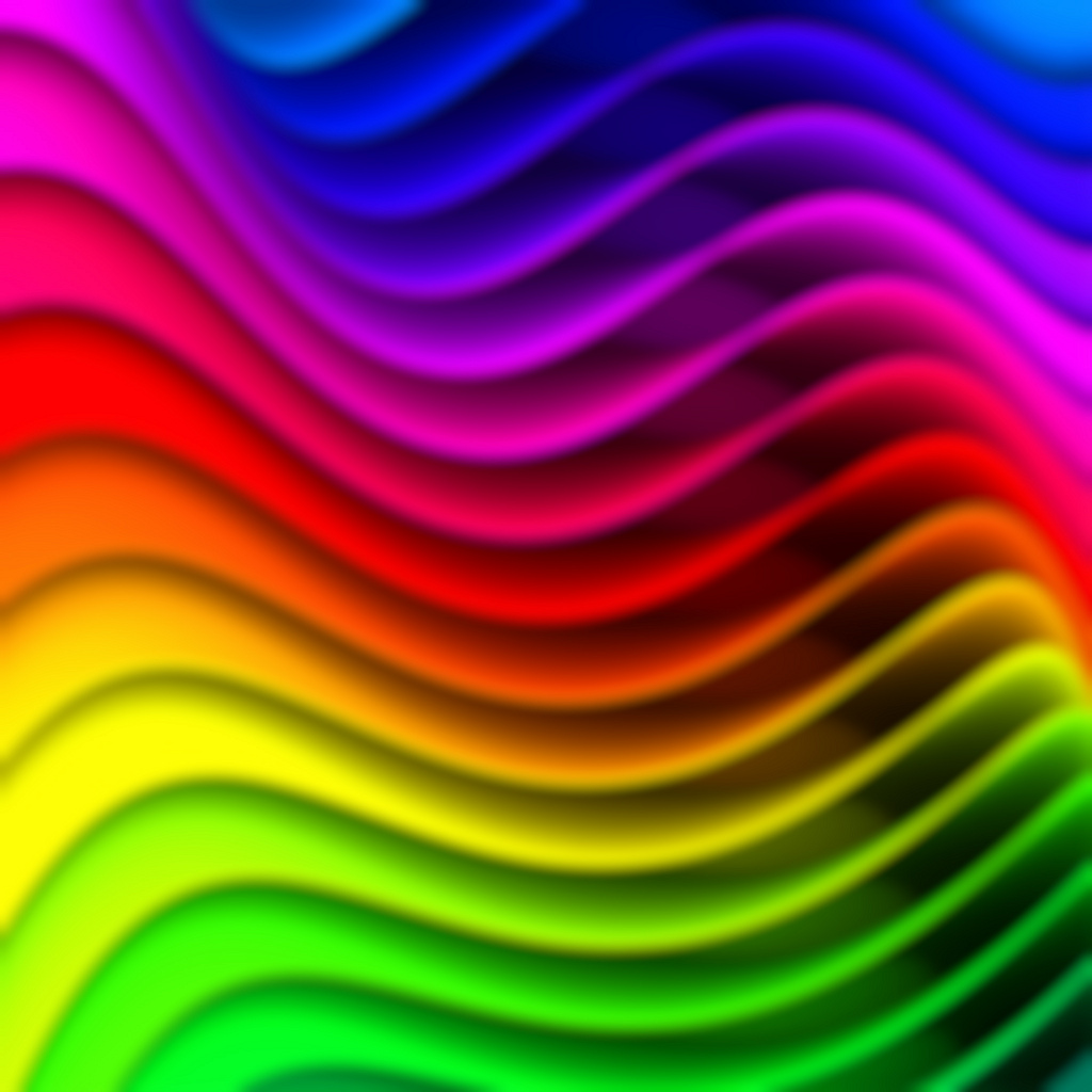 Rainbow Pleats Blurred | 2048 x 2048 pixel image for the 3rd… | Flickr