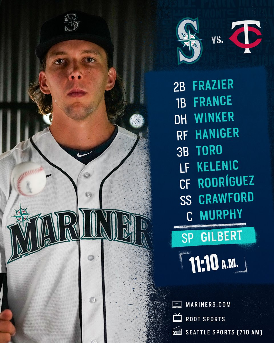 Seattle Mariners Lineup at the Minnesota Twins - April 9th, 2022
