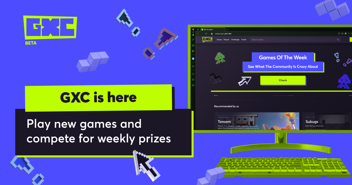 Opera GX and GameMaker go live with GXC, a new game platform to make  creating, sharing, monetizing and playing new games as quick and easy as  posting on social media - Opera