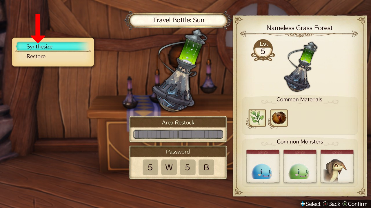 Synthesizing a new world inside the Travel Bottle. | Atelier Ryza: Ever Darkness & the Secret Hideout