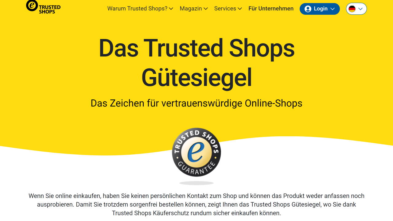 Trusted Shops Siegel