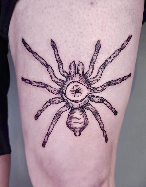 One Eye Spider Tattoo