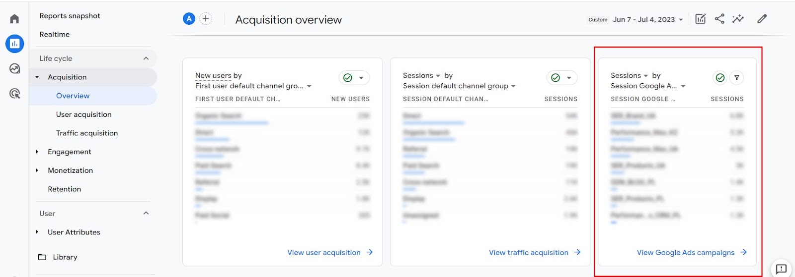 Google Analytics 4, данные о звонках из кампаний Google Ads