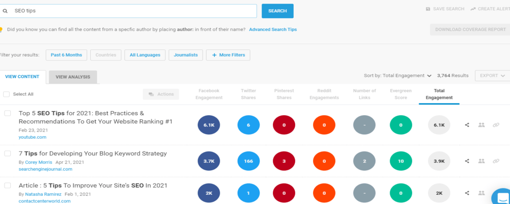 find awesome contents with buzzsumo