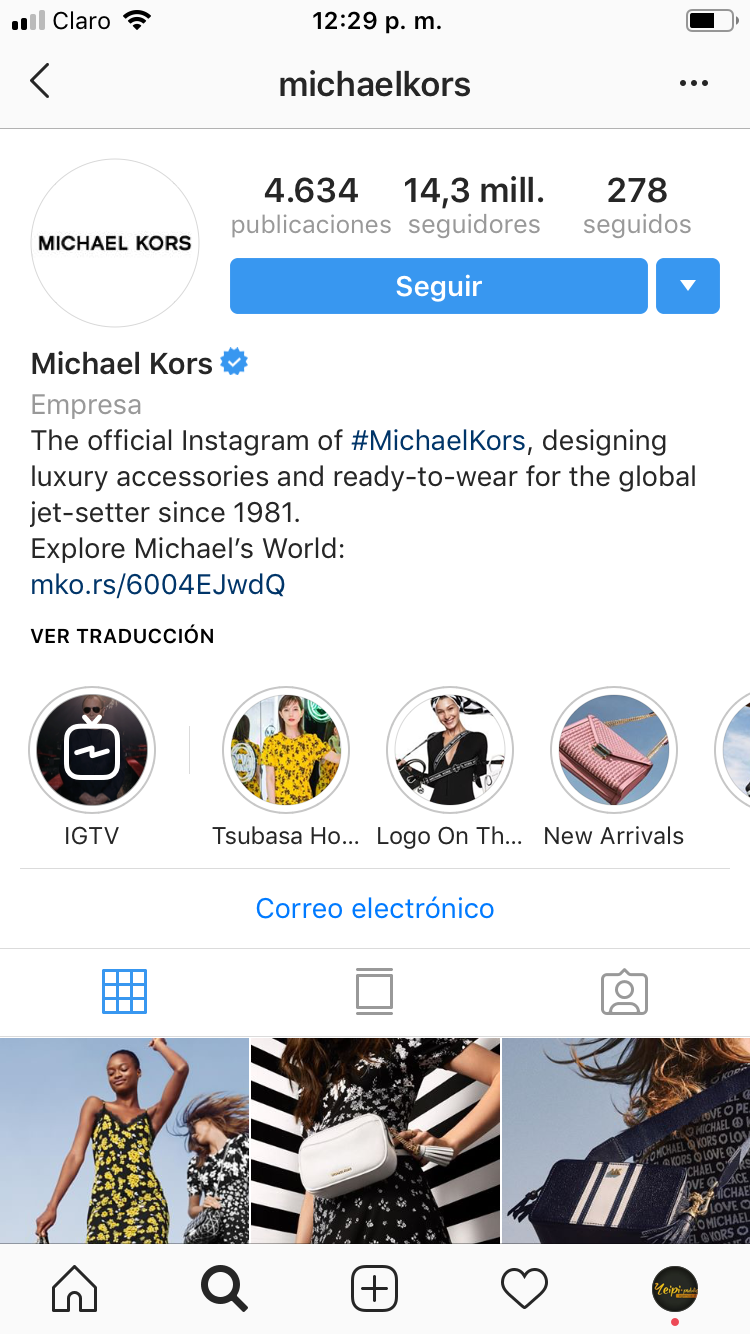 Instagram Michael Kors