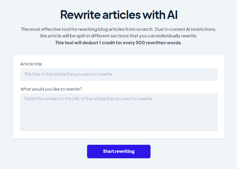 How to rewrite an article without plagiarizing with copymatic ai