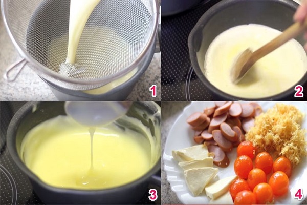 hình ảnh các nguyên liệu của bánh bông lan trứng muối
