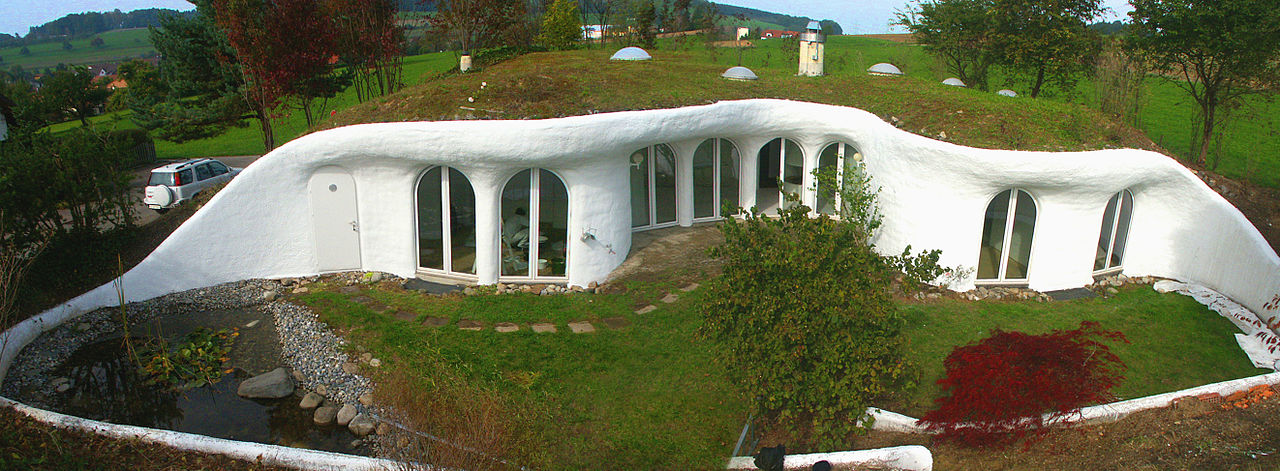 An earth shelter house in Switzerland by Peter Vetsch