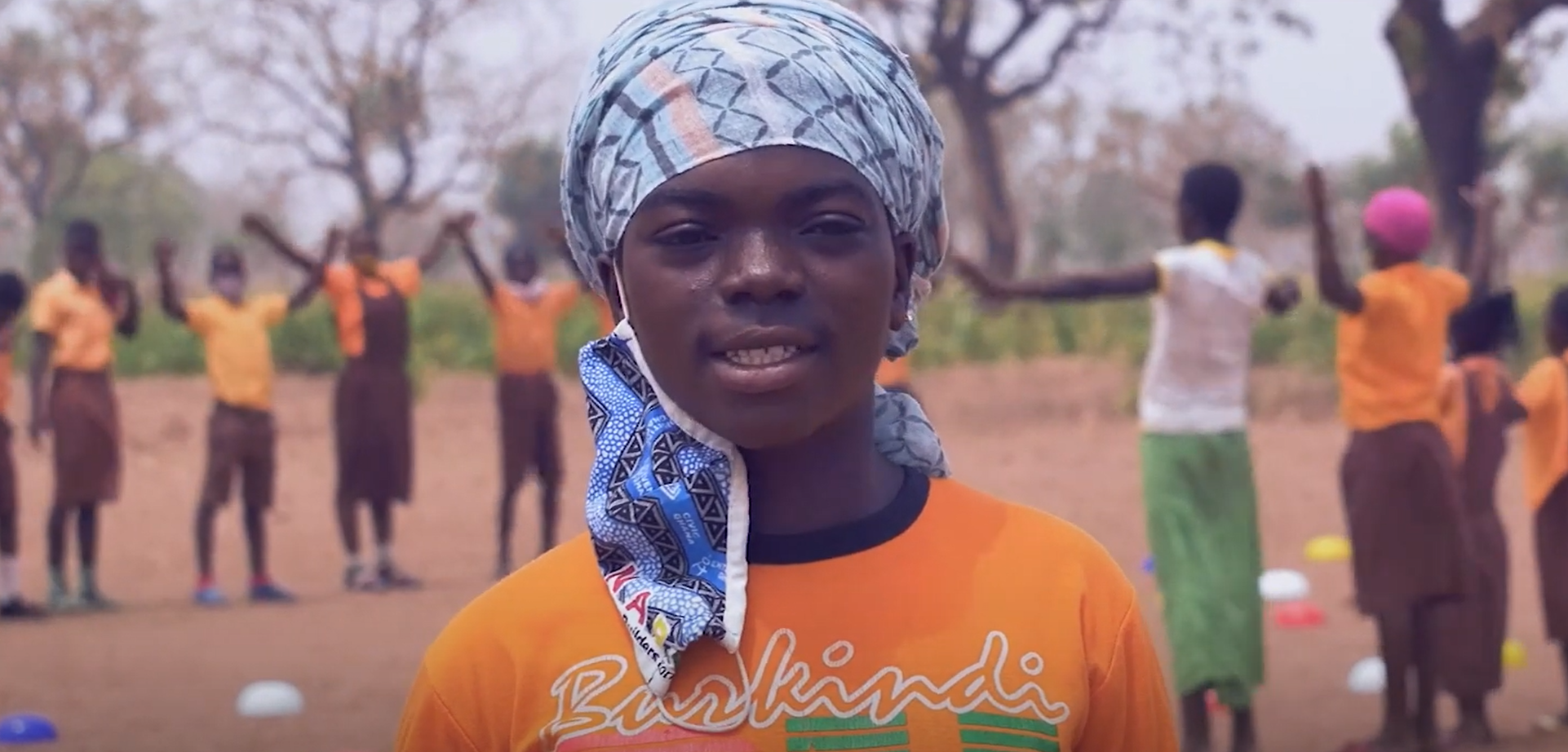 A student in Yipelagu who received tutoring while schools were closed due to Covid.