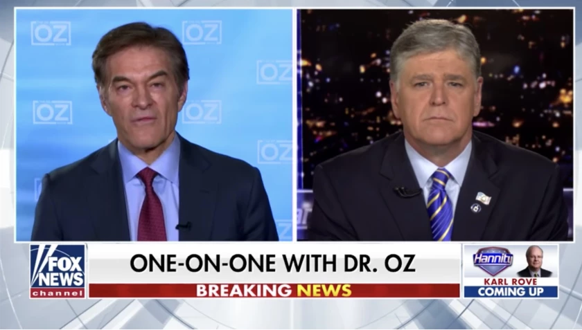 Dr. Oz on Sean Hannity.