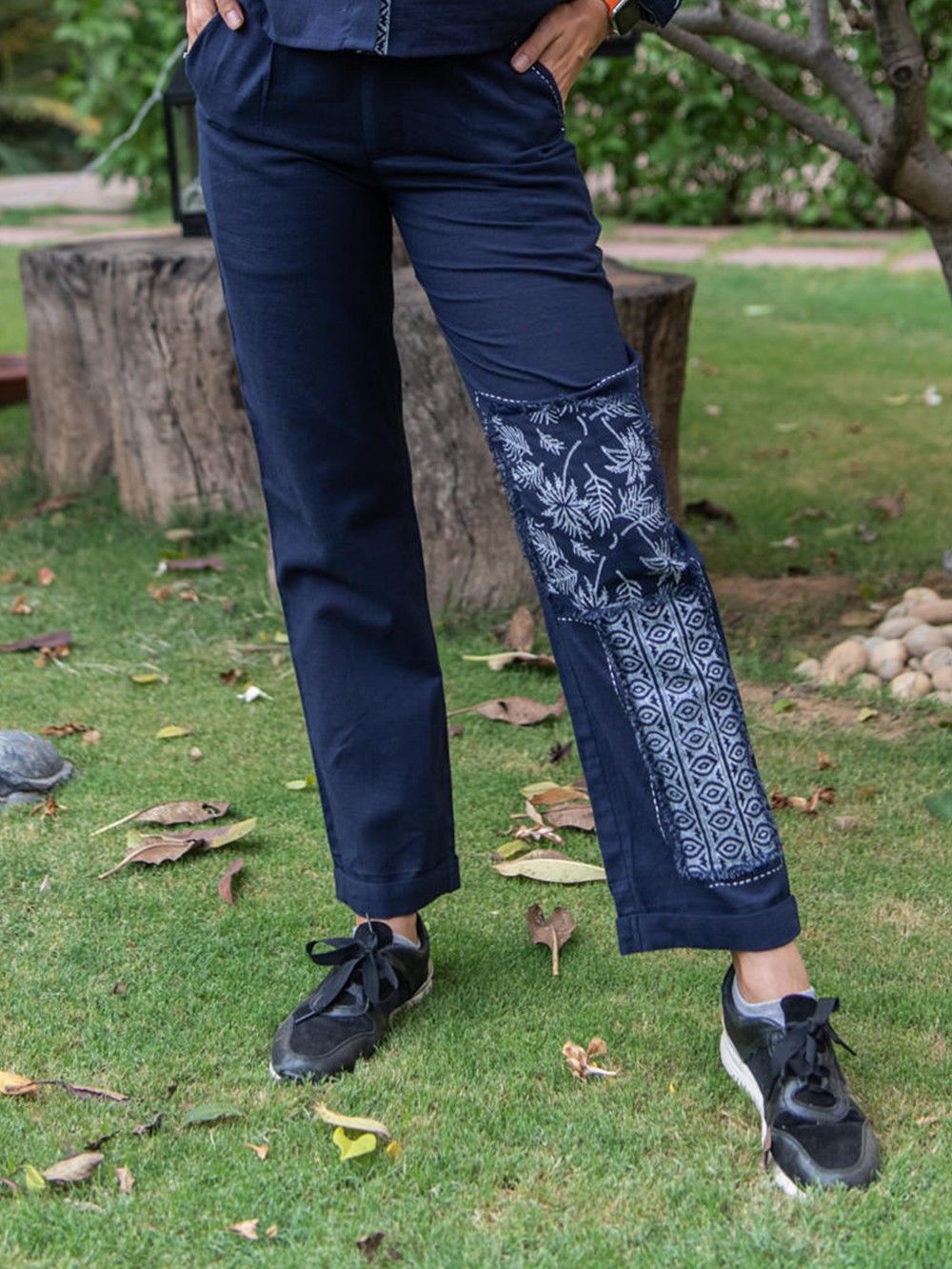 the loom - Patchwork Cotton Pants