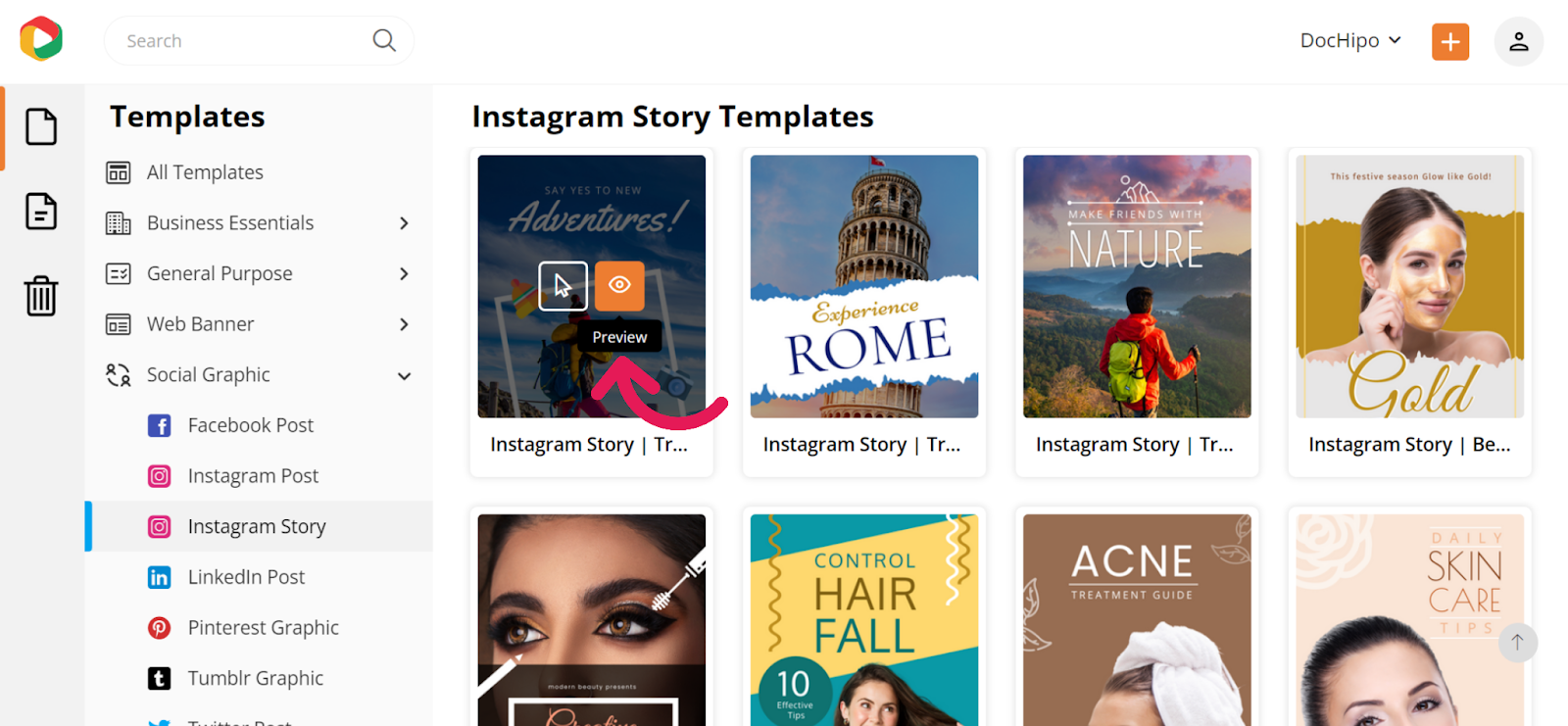 Preview Instagram Story Template