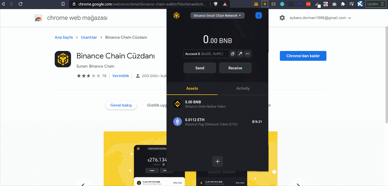 binance chain wallet hesap açma