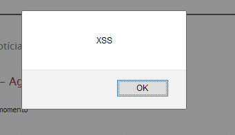 2. Exemplo de vulnerabilidade XSS.