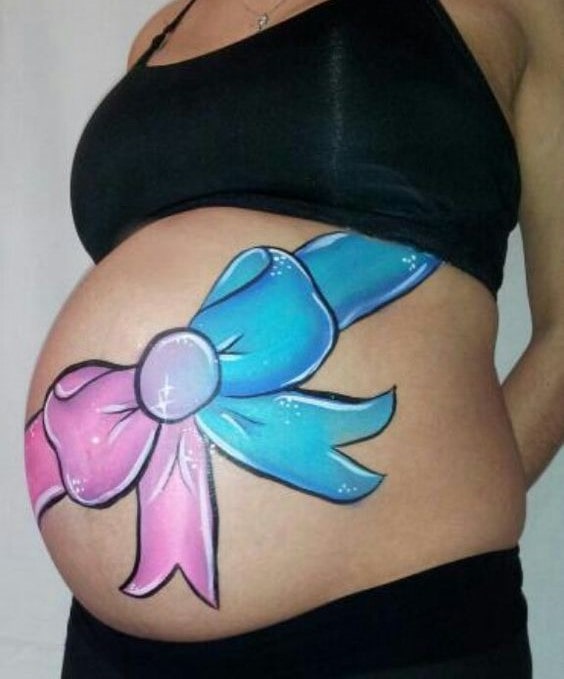 easy pregnant belly painting ideas