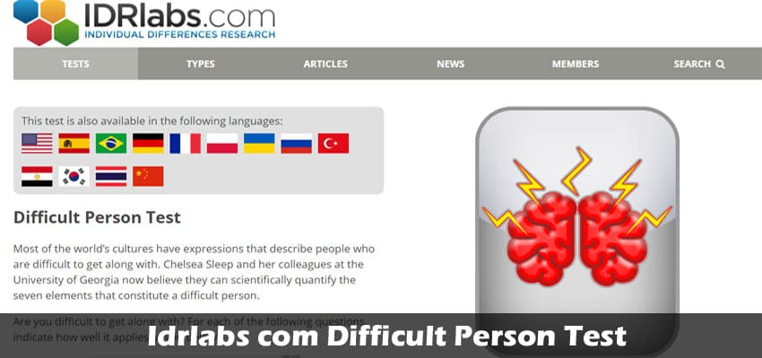 IDRLABS Difficult Person Test