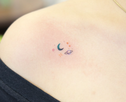 Planets Star Tattoo