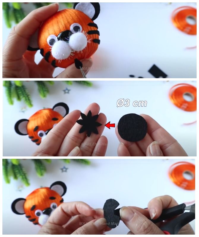 New Year's creativity: how to make a tiger figurine with your own hands 21