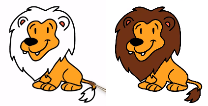 How To Draw A Lion For Kids
