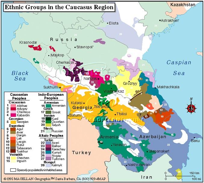 Resultado de imagen de etnias caucaso