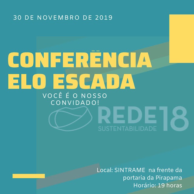 Rede Sustentabilidade realiza 1ª Conferência Municipal em Escada neste
sábado