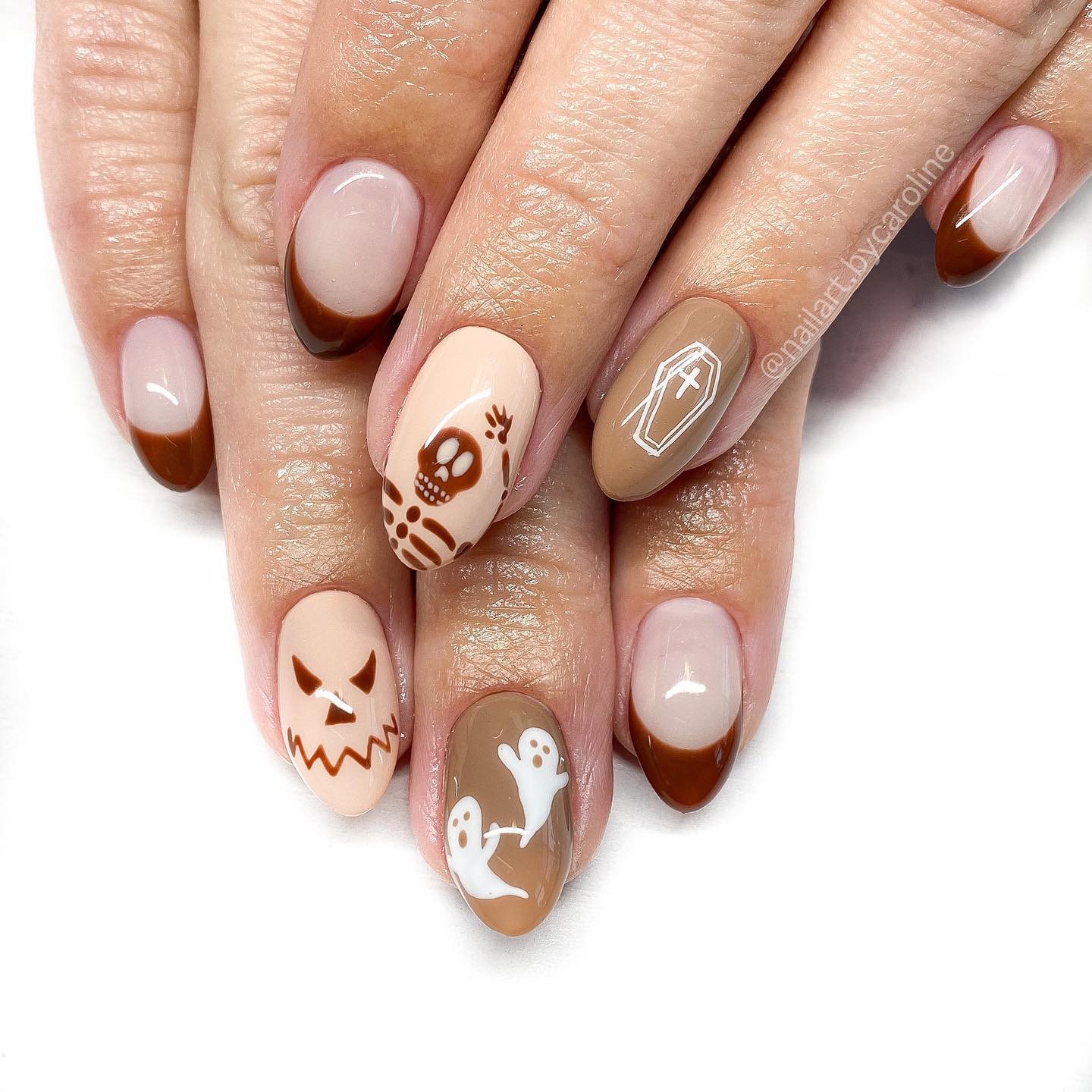 Simple and Classy Ghost Nails