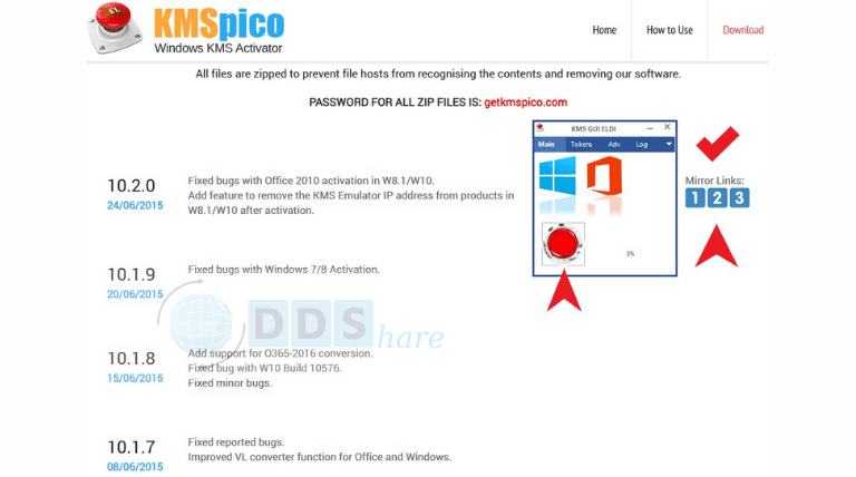 Tải KMSPico 11 Portable 1 Click Active Windows và Office