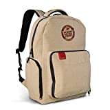 Rolling Papers x RAW Burlap Backpack - Smell Proof 6 Layer Design with Lockable Silicone Gasketed Double Zippers