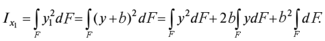 интеграл формула момент инерции