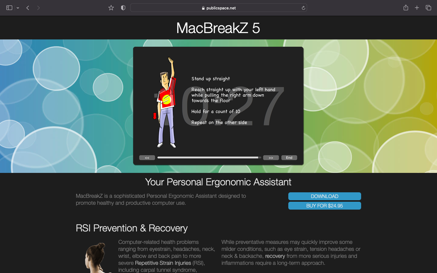 MacBreakZ | PostureReminderApp.com list of posture app comparisons.