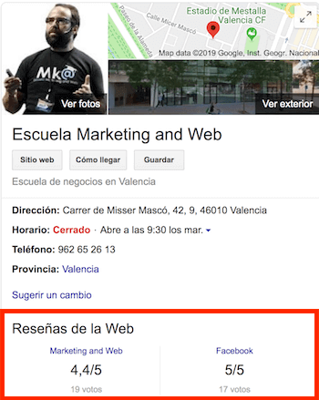 Ficha Google My Business