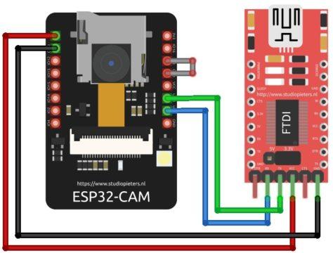 ESP32 CAM FTDI Module Connection