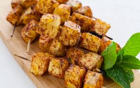 Image result for grilled pineapple skewers with brown sugar