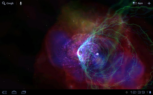 Download Galactic Wormhole 3D Wallpaper apk